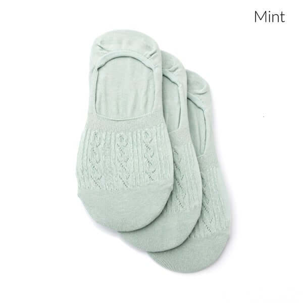 No Slip Cable Knit Sneaker Socks - 3 Pack, Socks, $ 16.00, A Moment Of Now™