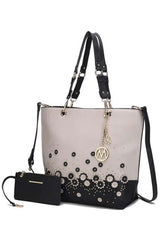 MKF Petra Tote Bag with Wristlet by Mia K, MKF Collection by Mia K, $ 77.00