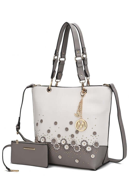 MKF Petra Tote Bag with Wristlet by Mia K, MKF Collection by Mia K, $ 77.00