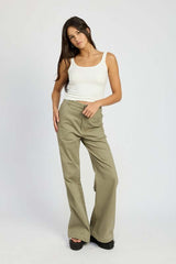 High Waist Wide Leg Pants