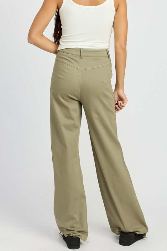 High Waist Wide Leg Pants