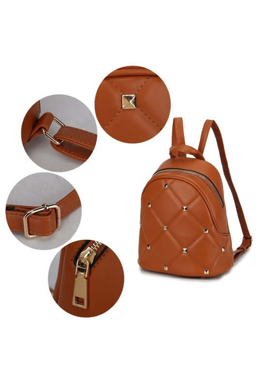 MKF Collection Hayden with Studs Women's Backpack, MKF Collection by Mia K, A Moment Of Now