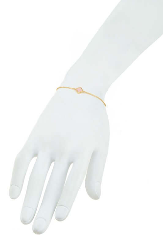 Gold Dipped Clover Pendant Bracelet | Elegant Jewelry, Bracelets, $ 17.95, A Moment Of Now™
