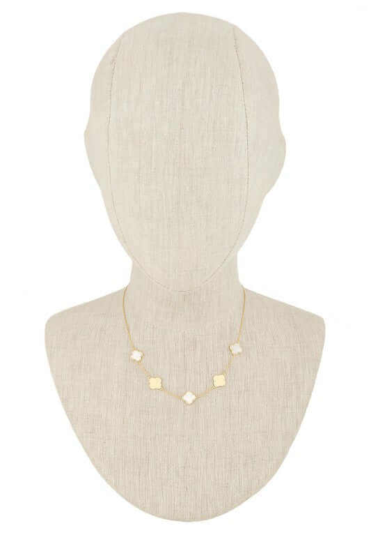 Stylish Metal Clover Shape Necklace | Made in Korea, Necklaces, $ 39.95, A Moment Of Now™
