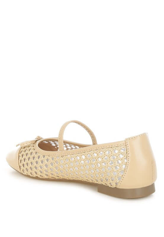 Chic Omela Woven Bow Detail Ballerinas Flats, Ballet Flats, $ 90.00, A Moment Of Now™