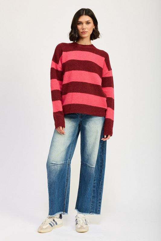 Oversized Striped Jumper Sweater