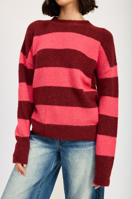 Oversized Striped Jumper Sweater