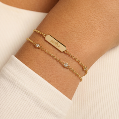 Sister Infinity Chain Double Strand Bracelet, Bracelets, $ 38.00, A Moment Of Now™