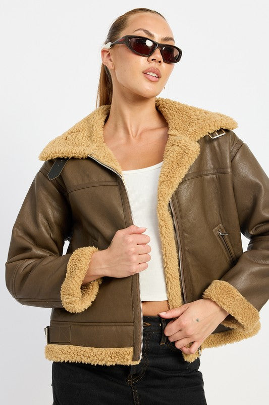 Shearing Moto Jacket