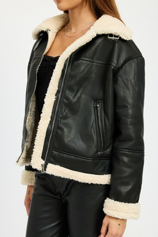 Shearing Moto Jacket