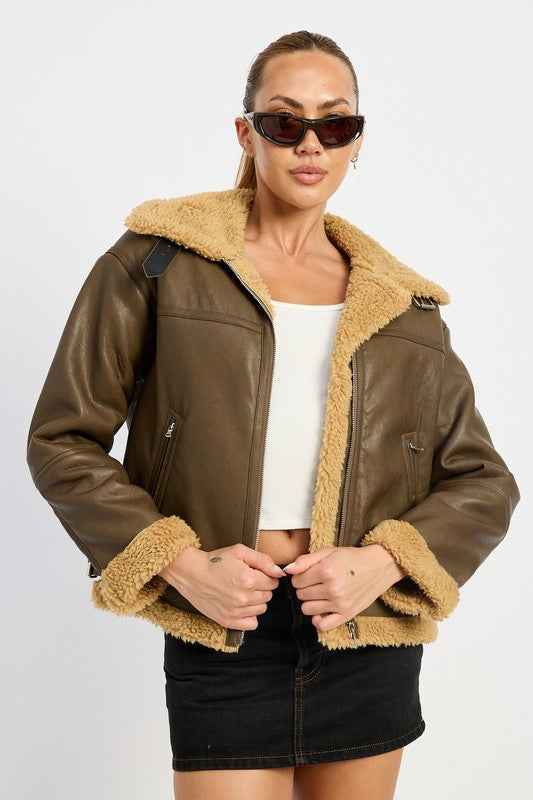 Shearing Moto Jacket