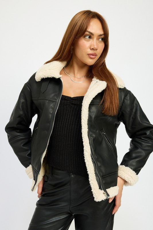 Shearing Moto Jacket