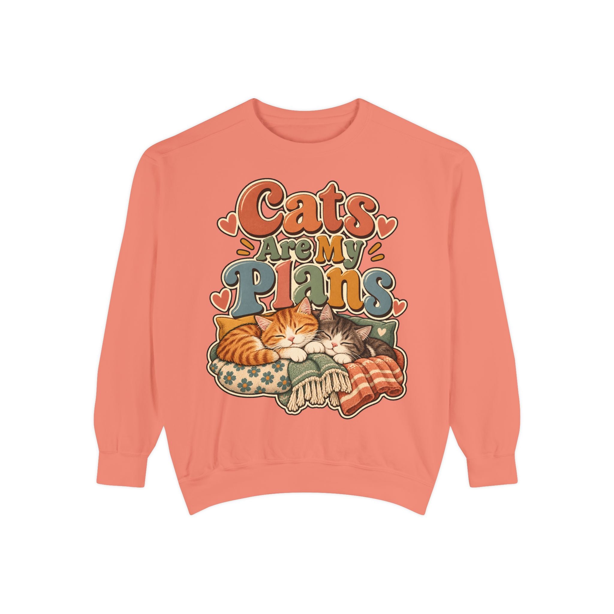 Cats Are My Plans Sweatshirt — Cozy Cat Lover Pullover - sweatshirt product image 2