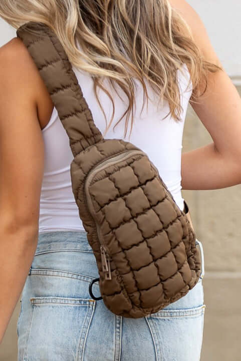 Skyler Quilted Puffer Sling Crossbody Bag, Crossbody Bags, $ 42.00, A Moment Of Now™