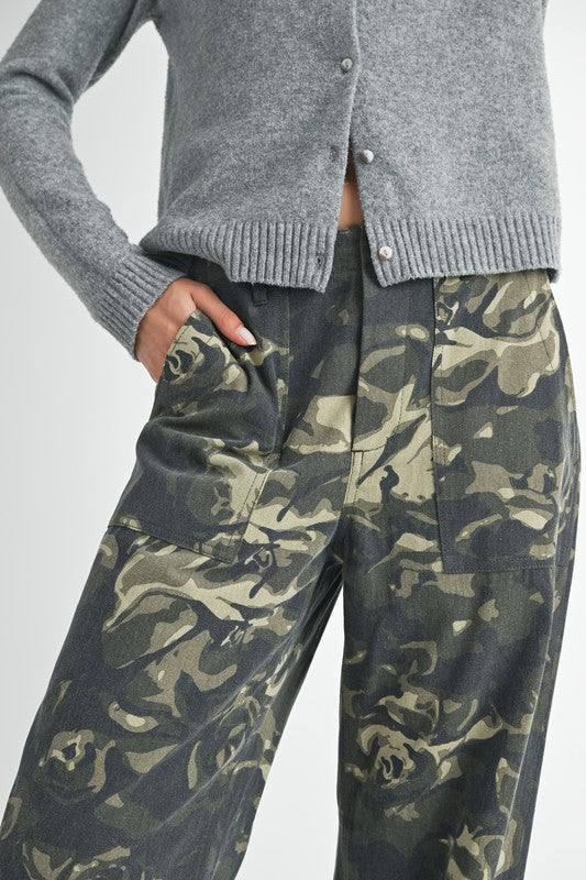 Vintage Camo Straight Leg Pants