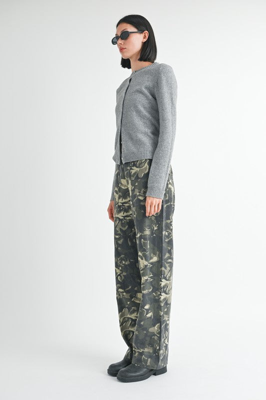 Vintage Camo Straight Leg Pants