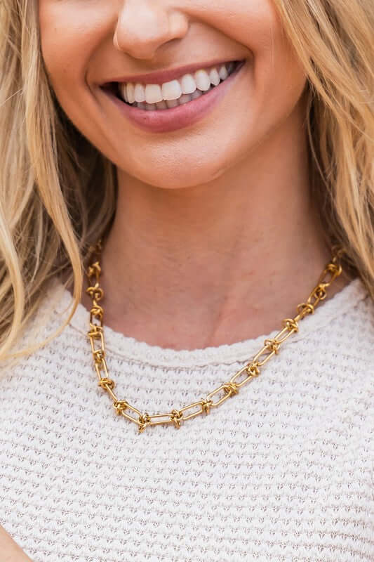 18k Stainless Steel Barbed Wire Chain Necklace, Necklaces, $ 15.00, A Moment Of Now™