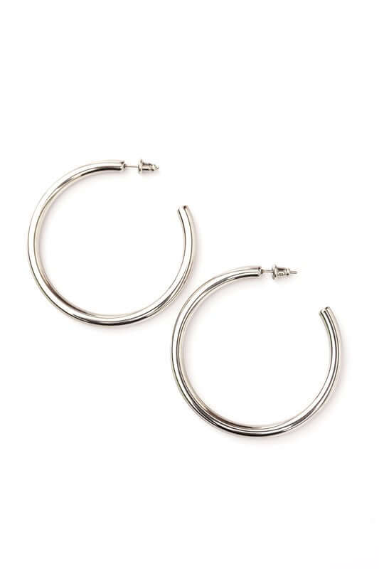 14K Stainless Steel Open Hoop Earrings | Elegant & Chic, Earrings, $ 18.00, A Moment Of Now™