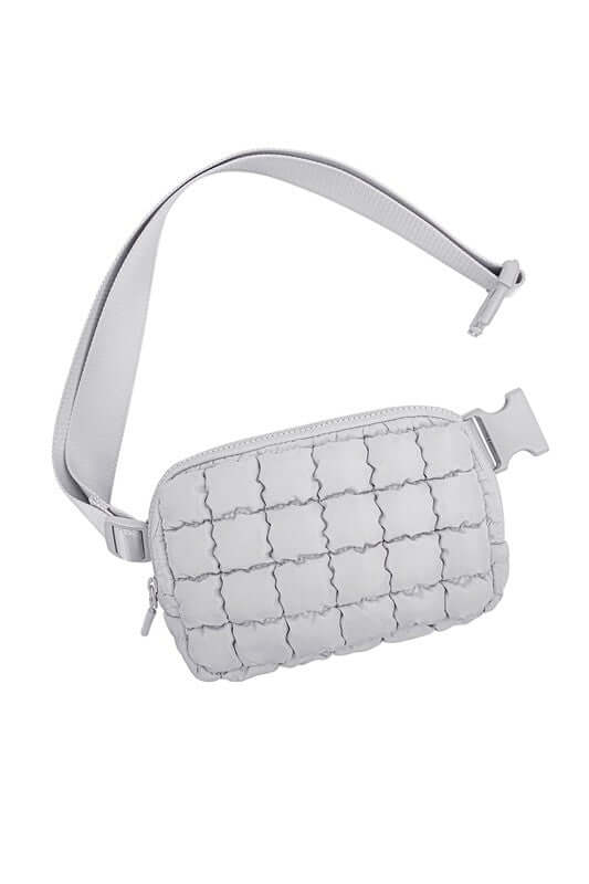 Evyn Quilted Puffer Sling Belt Bum Bag - Stylish & Convenient, Sling Bags, $ 35.00, A Moment Of Now™
