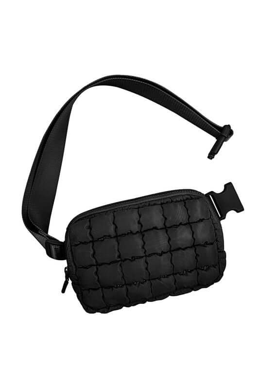 Evyn Quilted Puffer Sling Belt Bum Bag - Stylish & Convenient, Sling Bags, $ 35.00, A Moment Of Now™