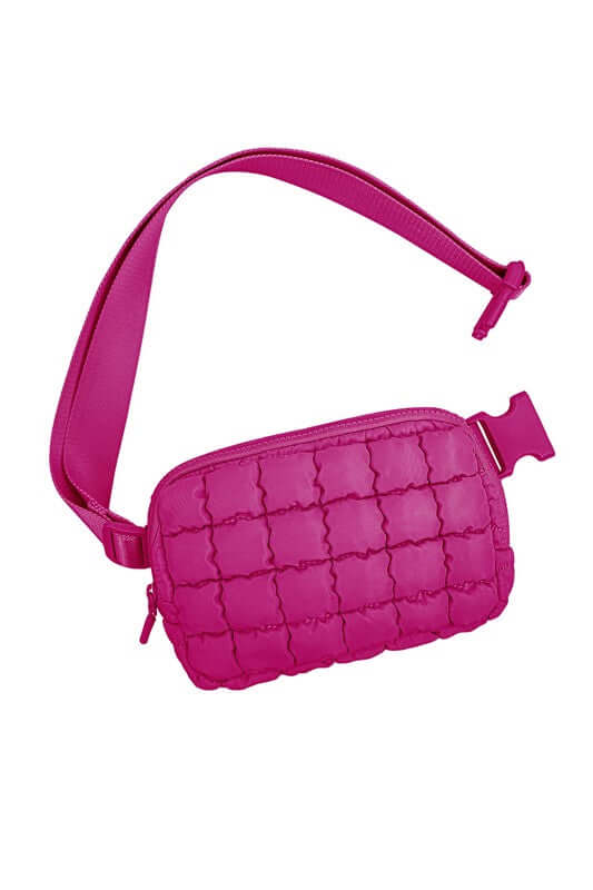 Evyn Quilted Puffer Sling Belt Bum Bag - Stylish & Convenient, Sling Bags, $ 35.00, A Moment Of Now™
