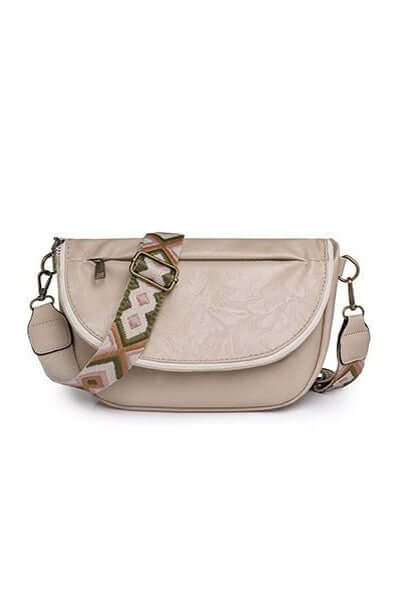 Callie Fold Over Leather Crossbody Sling Bag, Sling Bags, $ 47.00, A Moment Of Now™