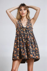 Vintage Bloom Denim Romper | Boutique In USA, Clothing, $ 65.00, A Moment Of Now™