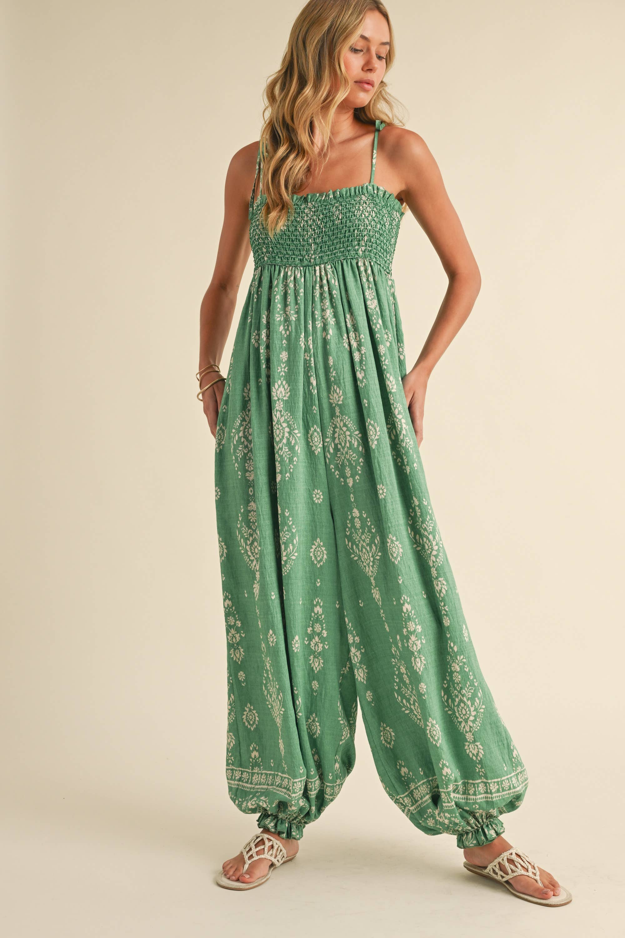 Wildflower Dreams Balloon Jumpsuit | Boutique In USA, Clothing, $ 59.00, A Moment Of Now™