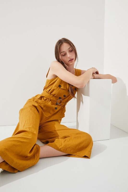 Stylish Sleeveless Square Neck Jumpsuit, Jumpsuits, $ 86.95, A Moment Of Now™