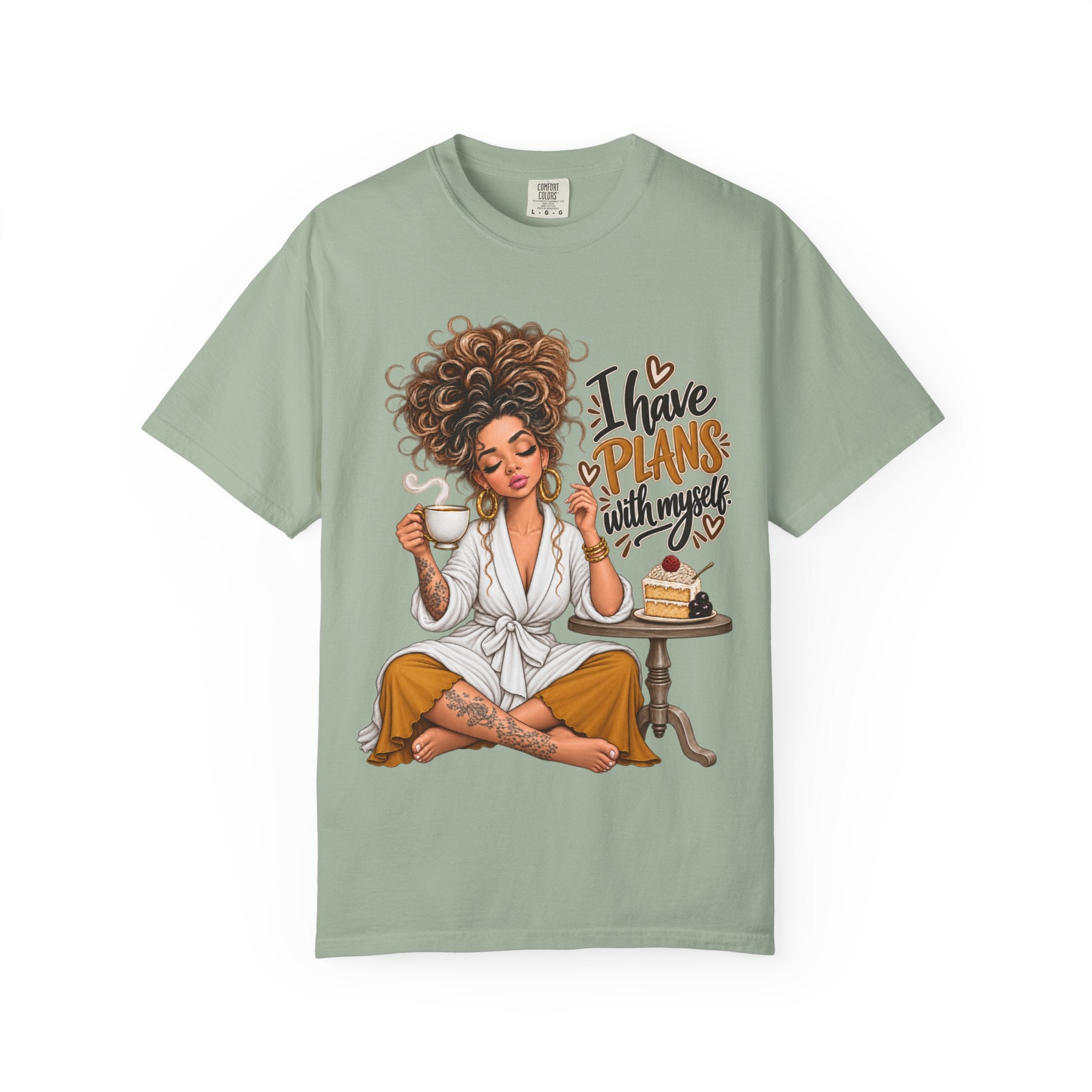 I Have Plans With Myself Relaxed Tee — Self-Care Cozy Shirt - t-shirt product image 5
