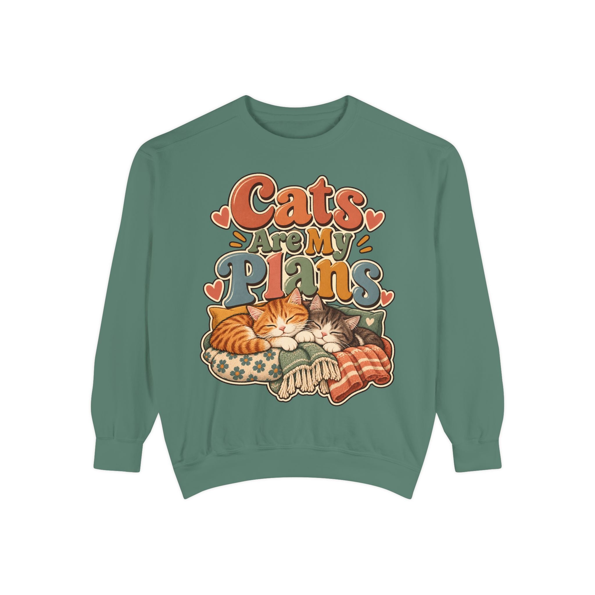 Cats Are My Plans Sweatshirt — Cozy Cat Lover Pullover - sweatshirt product image 7