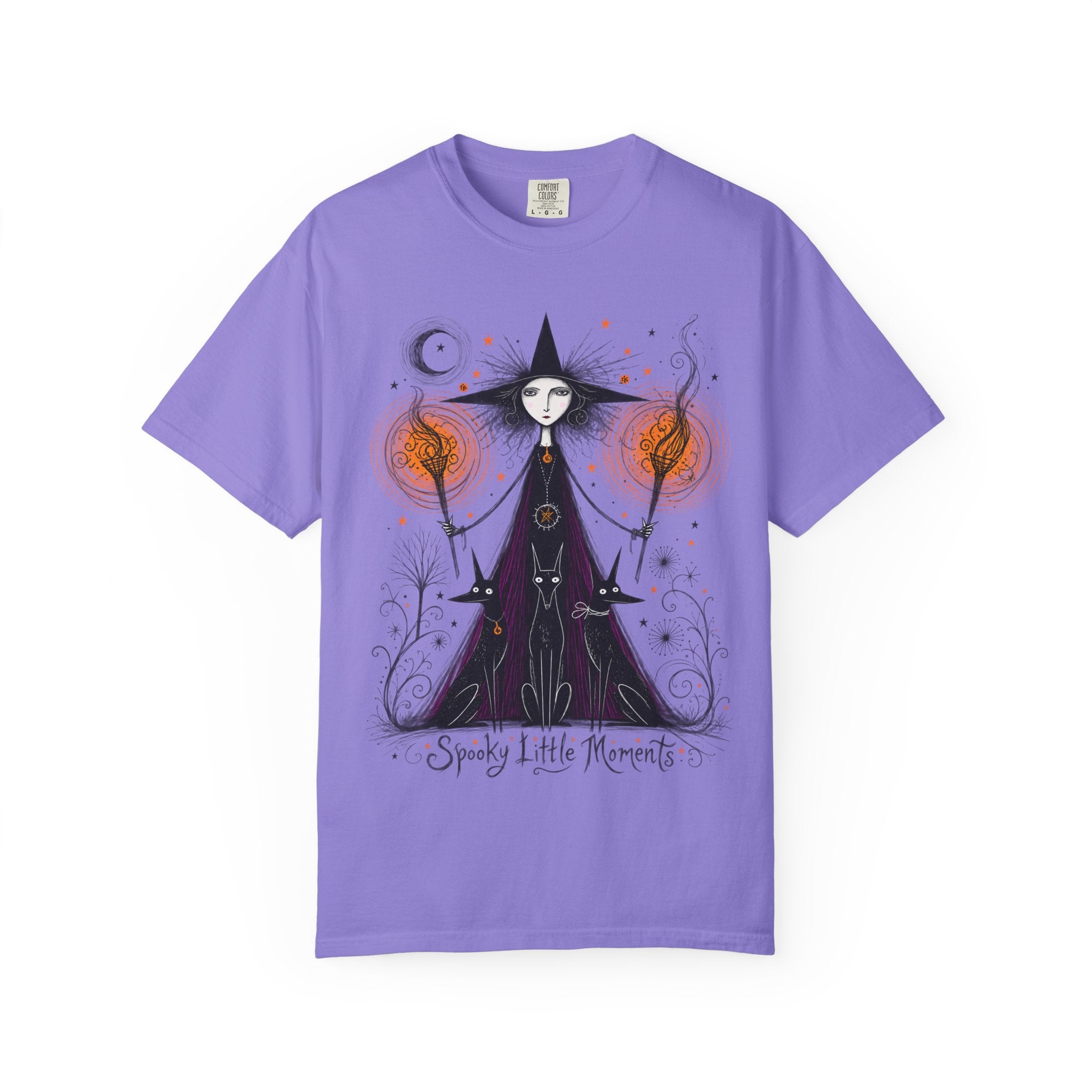 Witch Illustration T-Shirt — Spooky Little Moments Halloween Graphic Tee