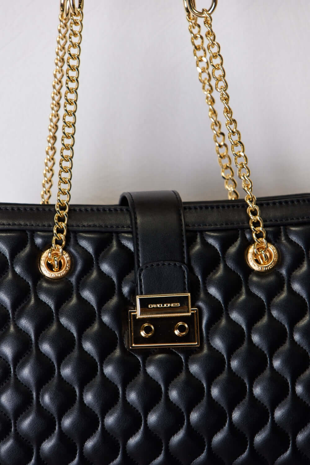 David Jones Black Quilted PU Leather Handbag, Shoulder Bags, $ 55.00, A Moment Of Now™