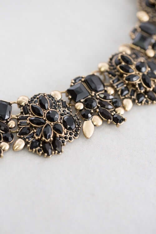 Bree Black Collar Necklace | Bold Elegance, Necklaces, $ 25.00, A Moment Of Now™