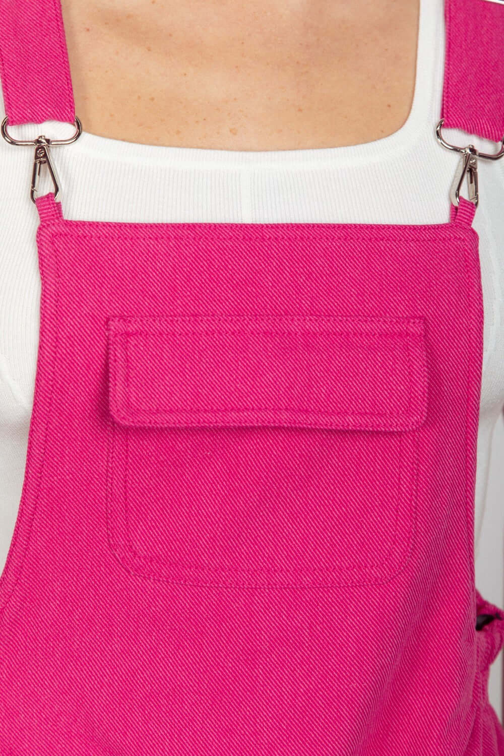 Fuchsia Adjustable Suspender Overalls with Pockets, Overalls, $ 39.00, A Moment Of Now™