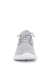 Shop Gretel Women's Lace Up Chunky Sneakers in Grey / White, Sneakers, USA Boutique