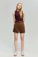 Easy Buckle Shorts | Hey Joanie – High-Rise Denim Shorts, Shorts, $ 88.00, A Moment Of Now™