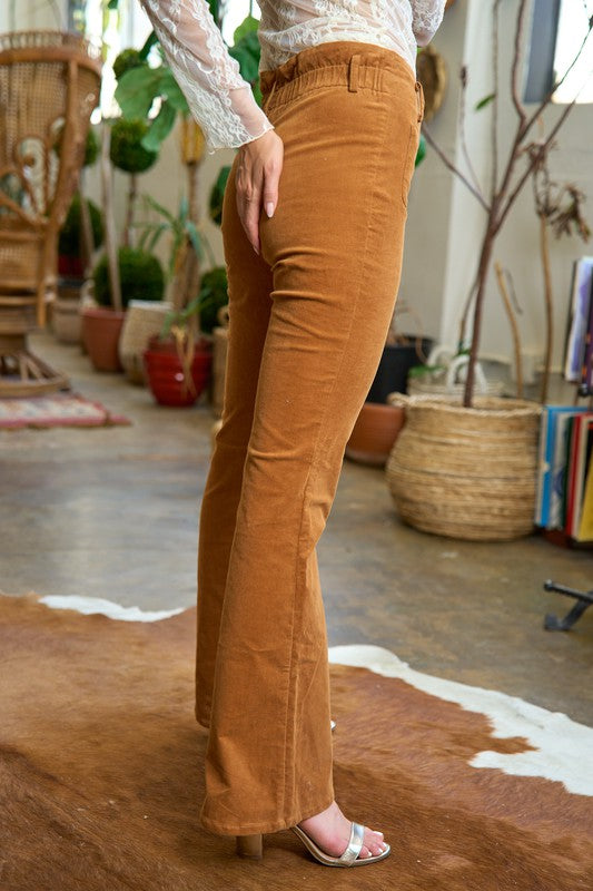 Shop Women's Plus Size High Waist Corduroy Flare Pants | Shop Boutique Clothing, Pants, USA Boutique