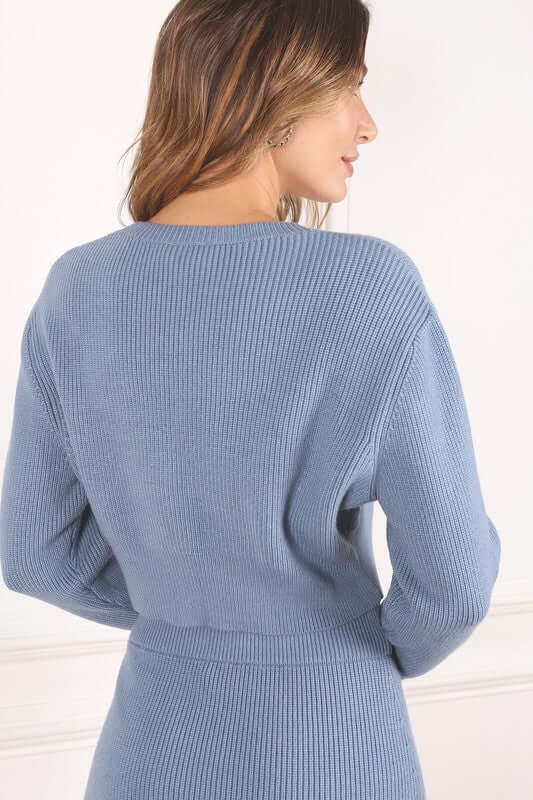 Ribbed knit crop top and skirt set, Clothing Set, $ 54.95, A Moment Of Now™