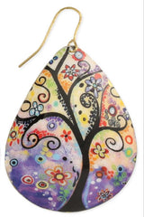 Whimsical Tree of Life Teardrop Earrings, Accessories, $ 14.00, A Moment Of Now™