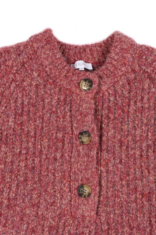 Melange Cropped Sweater Top - Trendy Style Essentials, Sweaters, $ 55.00, A Moment Of Now™