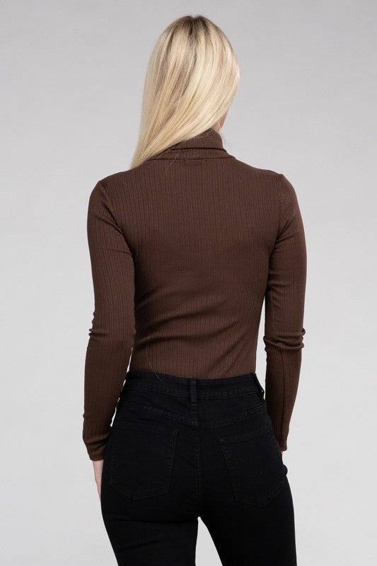 Shop Java Long-Sleeve Turtleneck Bodysuit For Women | Boutique Clothing, Bodysuits, USA Boutique