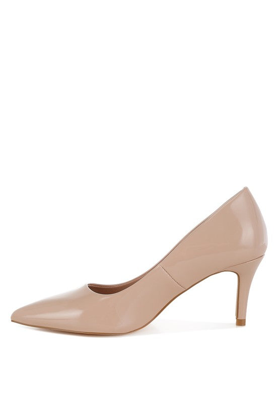 Urbi Blush Patent Stiletto Heel Pumps Heels