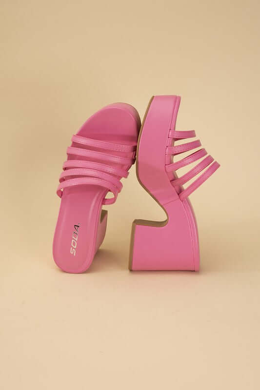 HOLME-S Platform Mule Slides, Fortune Dynamic, $ 45.00