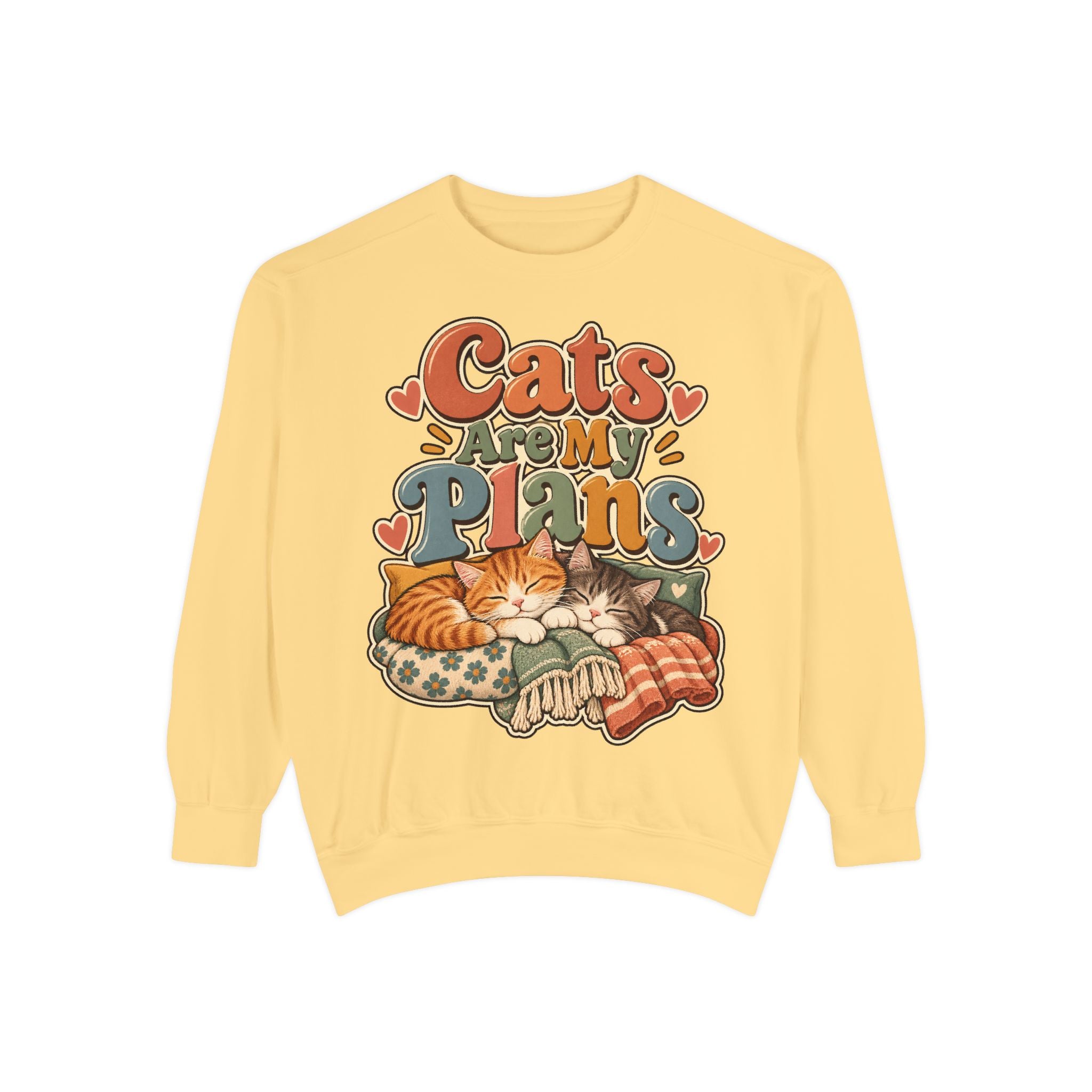 Cats Are My Plans Sweatshirt — Cozy Cat Lover Pullover - sweatshirt product image 3