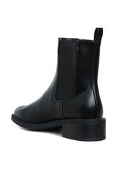 BlackTripoli Stacked Heel Chelsea Boots