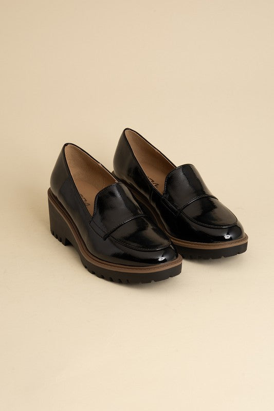Shop Shop Women's Smart Heeled Loafers in Black or Brown | Boutique Online, Loafers, USA Boutique