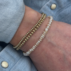 Freshwater Pearl Bracelet | 14K Gold Filled Stretch, Bracelets, $ 54.00, A Moment Of Now™