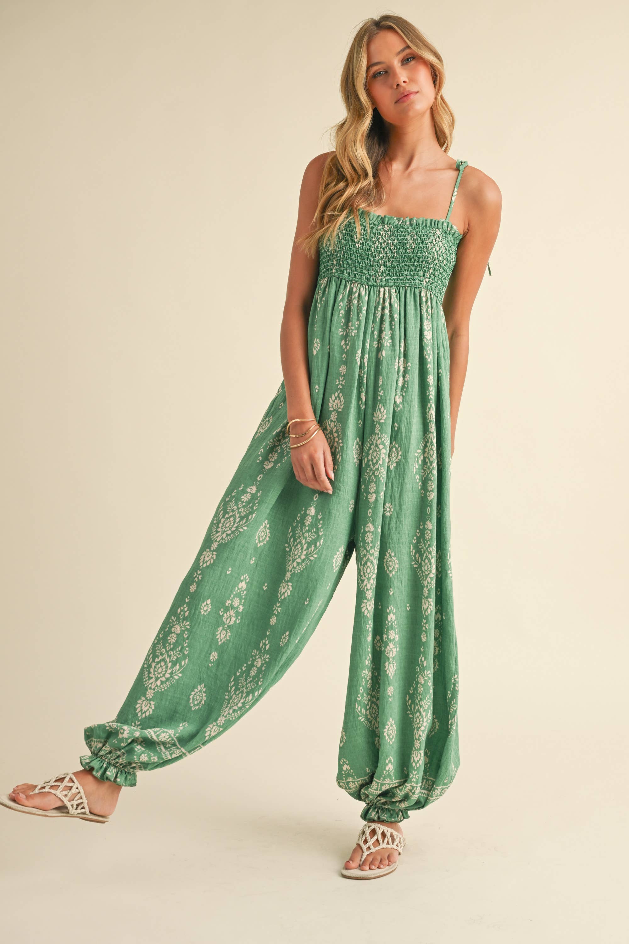 Wildflower Dreams Balloon Jumpsuit | Boutique In USA, Clothing, $ 59.00, A Moment Of Now™
