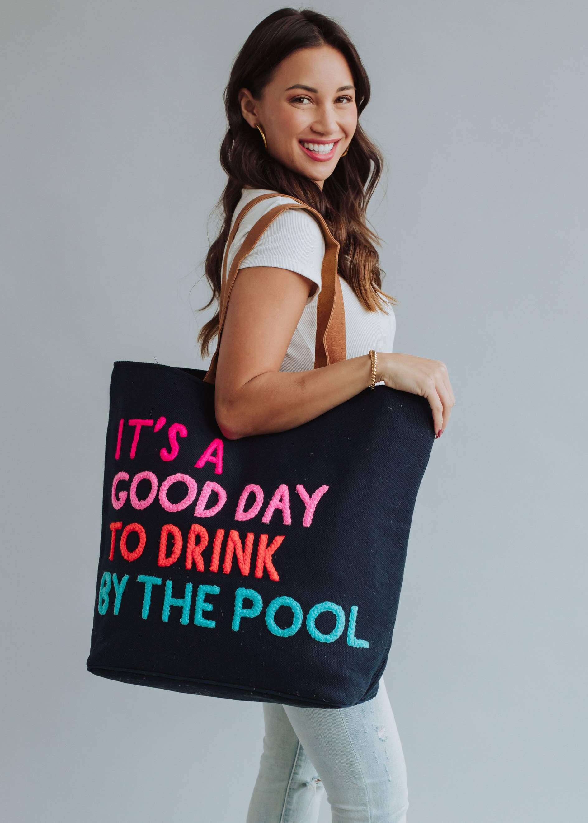 Navy Poolside Bliss Tote, Accessories, $ 89.00, A Moment Of Now™